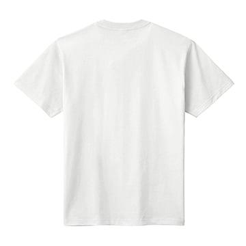 コットンTシャツ / ヘビーウェイトTシャツ(白) ビッグサイズ / 胸ワンポイントプリント