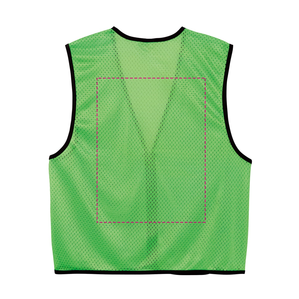 ビブス / ジップアップビブス フリーサイズ / 胸ワンポイント&バックプリント