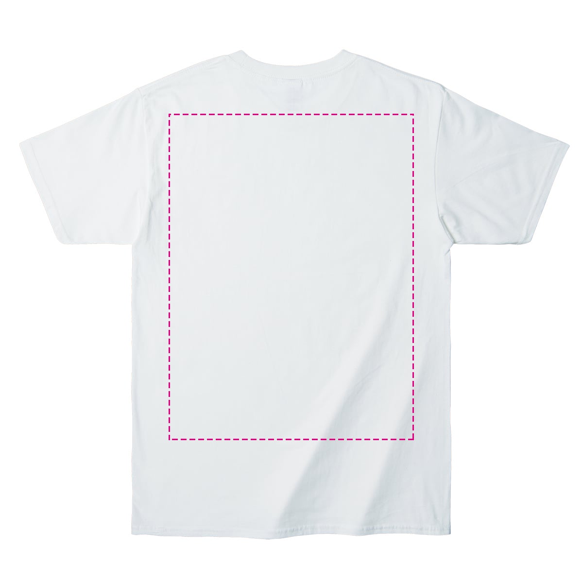 コットンtシャツ ジャパンフィットtシャツ メンズ 白 レギュラーサイズ 胸ワンポイント バックプリント オリジナルウェア Com