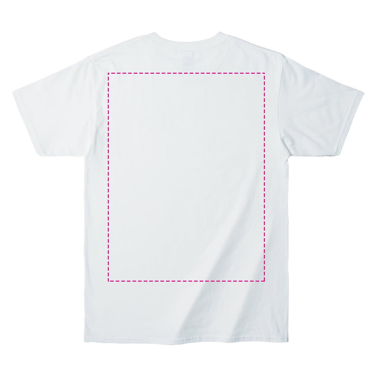 コットンTシャツ / ジャパンフィットTシャツ(メンズ/白) レギュラーサイズ / バックプリント