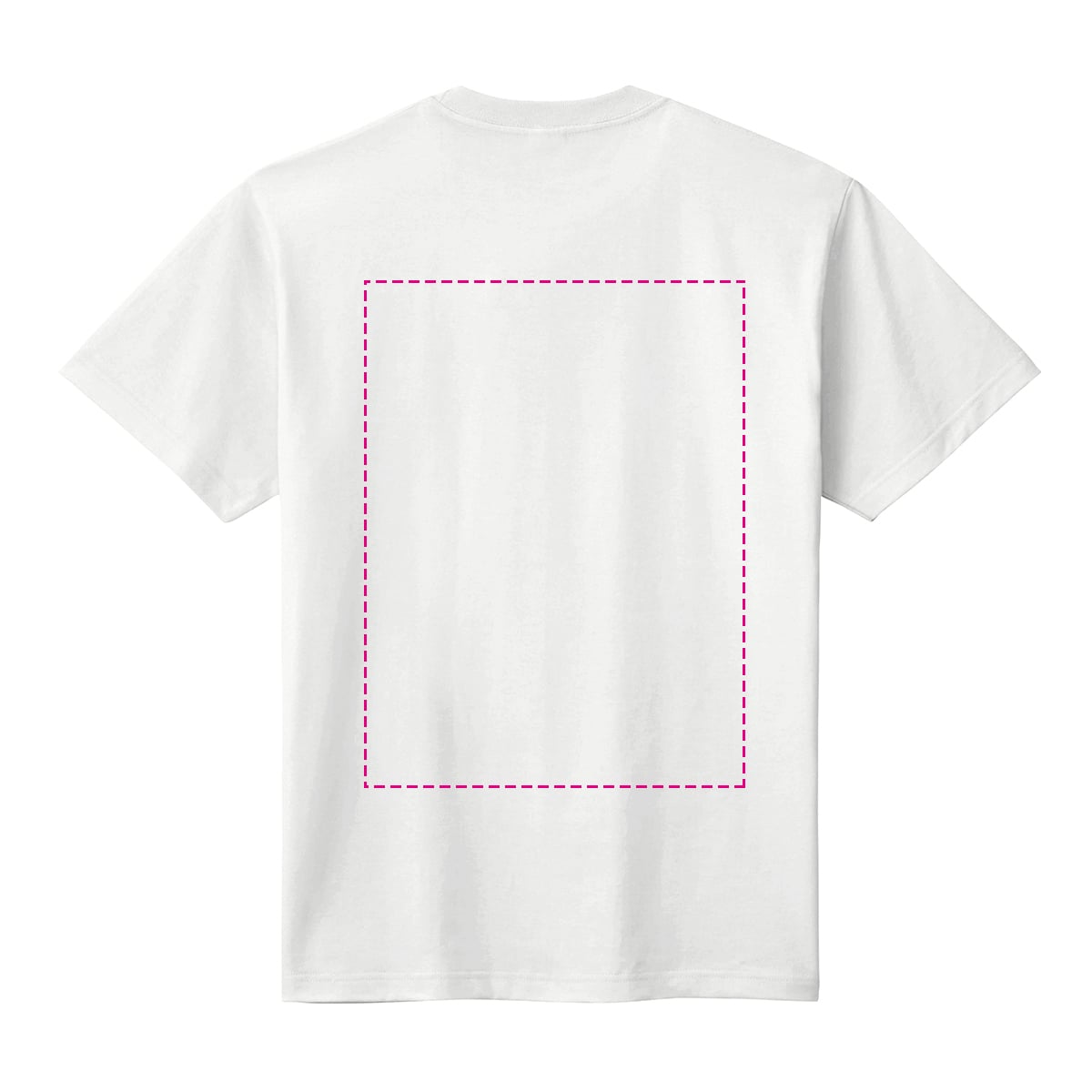 コットンTシャツ / ヘビーウェイトTシャツ(白) レギュラーサイズ / フロント＆バックプリント｜オリジナルウェア.com