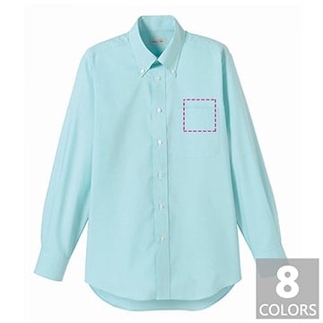ワイシャツ / オックスフォード(長袖シャツ) レギュラーサイズ / 胸ワンポイントプリント