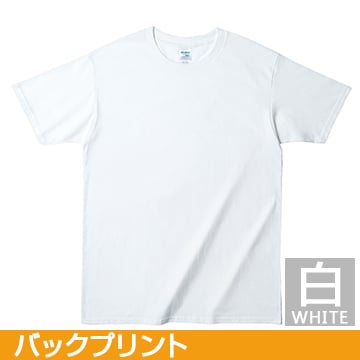 コットンTシャツ ジャパンフィットTシャツ(メンズ/白) ビッグサイズ バックプリント