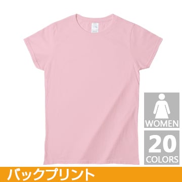コットンTシャツ ジャパンフィットTシャツ(レディス/カラー) レギュラーサイズ バックプリント